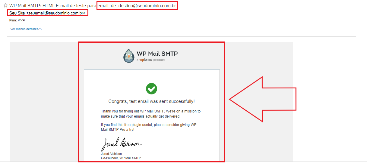 Configuração do WP Mail SMTP 11
